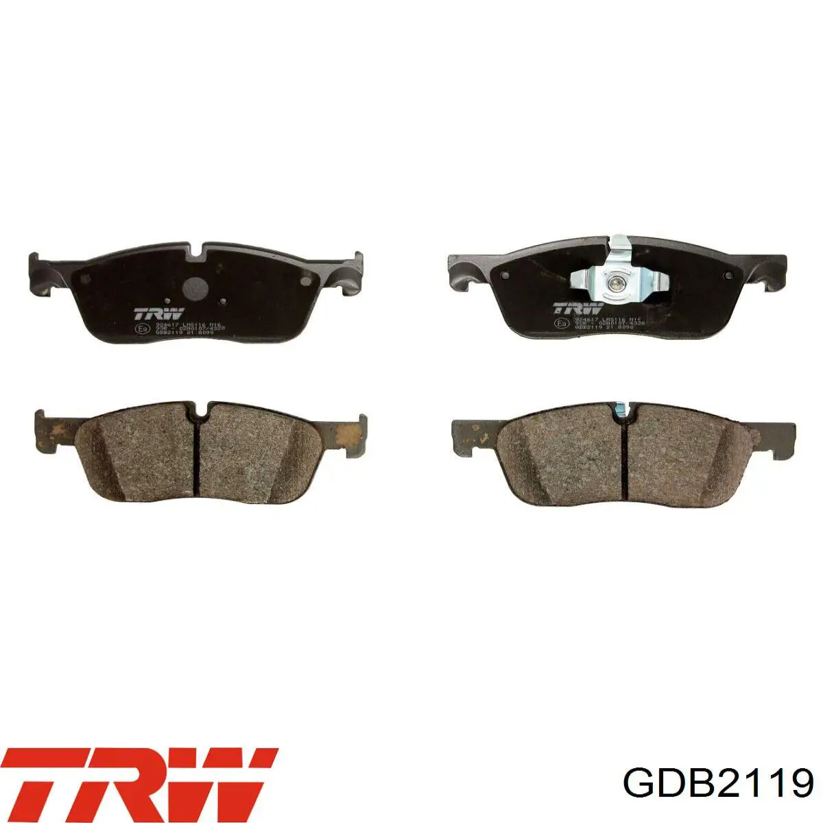 GDB2119 TRW Передні гальмівні колодки
