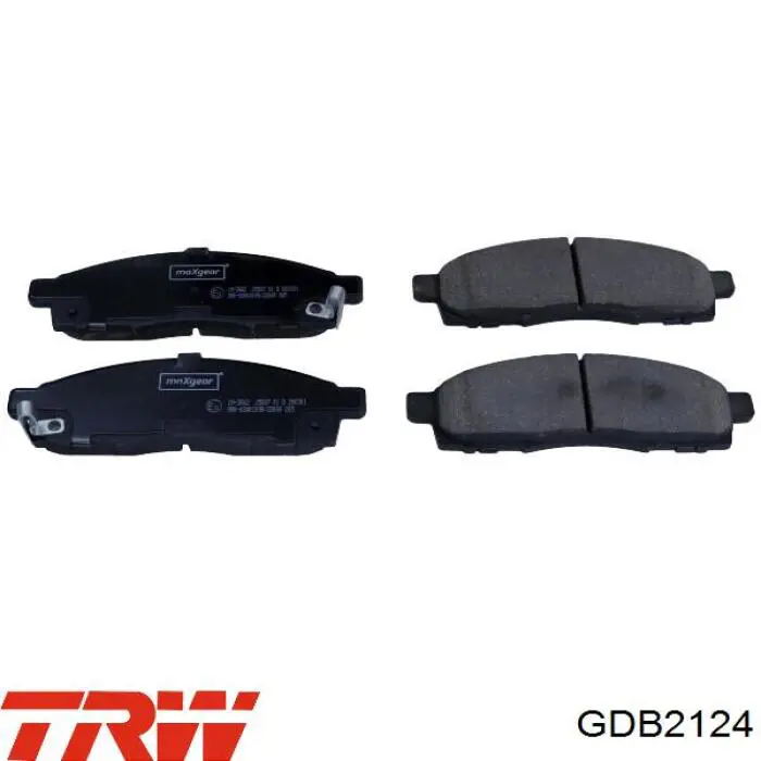 Купити GDB2124 TRW Колодки гальмівні передні, дискові