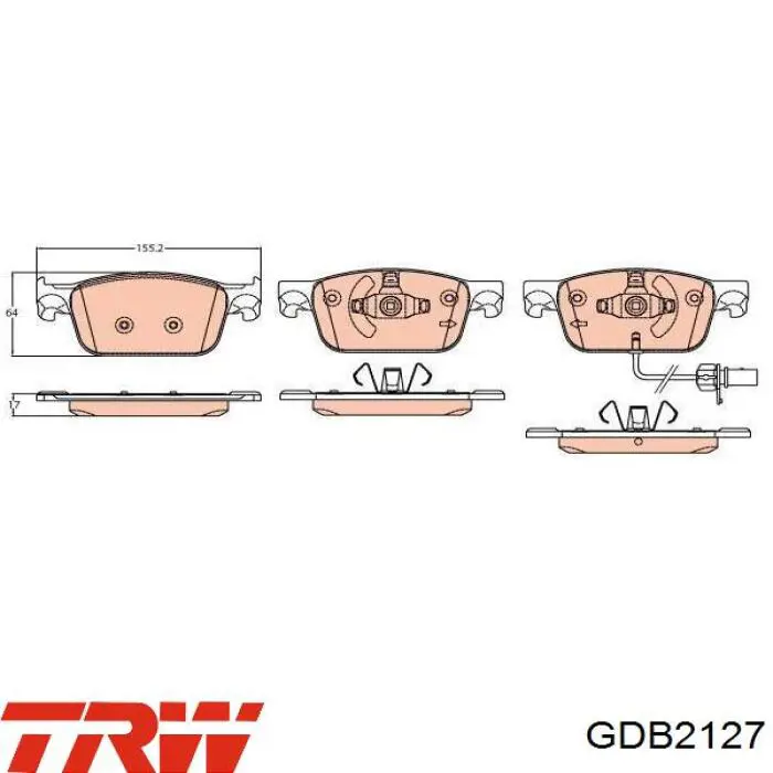 JQ101448 Kamoka Передні гальмівні колодки