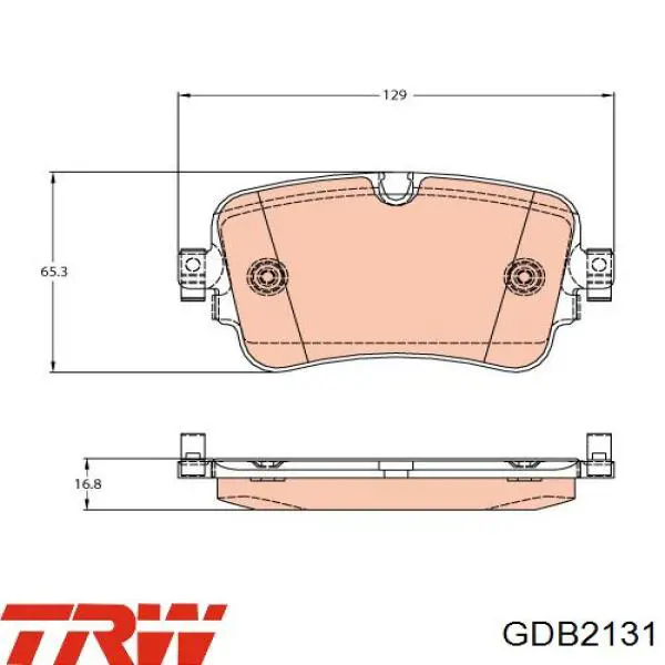 Купити LP3671 Delphi Задні колодки