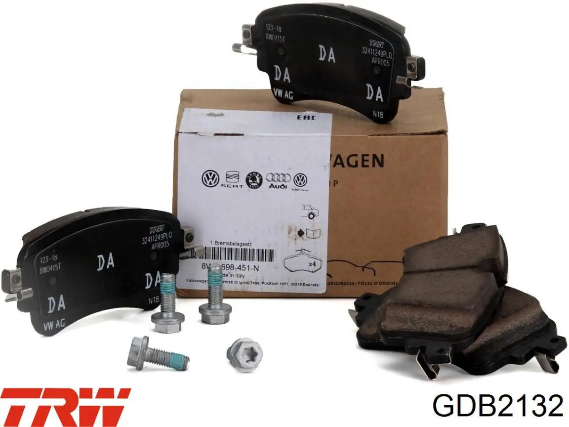 986494833 Bosch Колодки гальмівні задні, дискові
