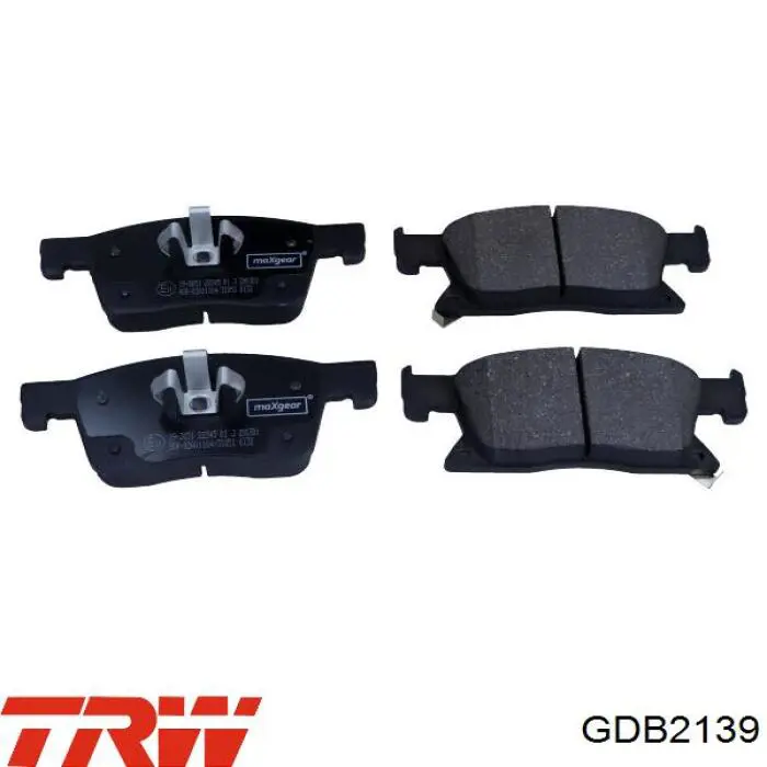 Купити GDB2139 TRW Колодки гальмівні передні, дискові