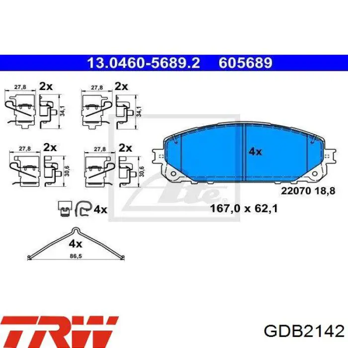 Тормозні колодки Jurid/Bendix 573703J