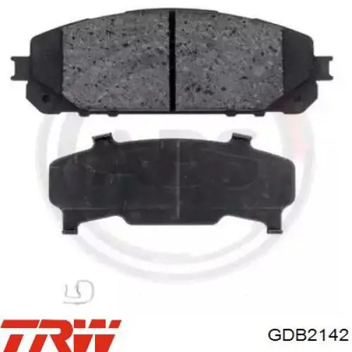 Передні тормозні колодки GDB2142 TRW