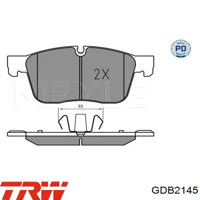 Купити LP3187 Delphi Колодки гальмівні передні, дискові