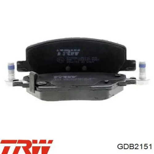 GDB2151 TRW колодки гальмівні передні, дискові