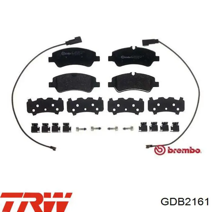 Купити GDB2161 TRW Задні колодки