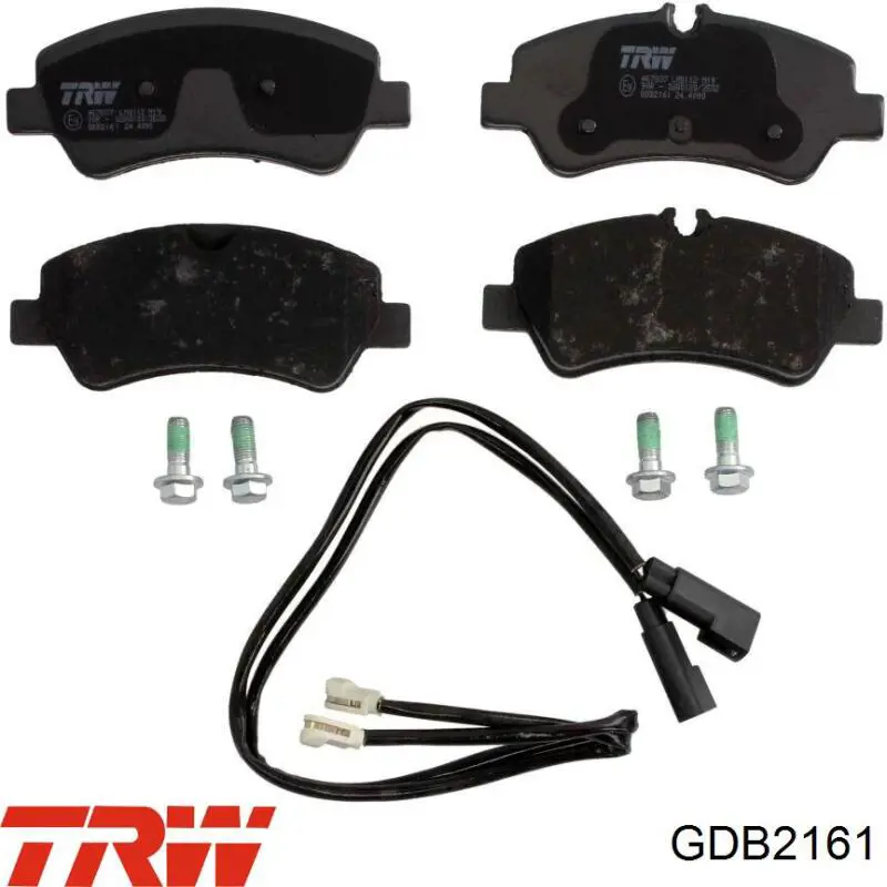 GDB2161 TRW Колодки гальмівні задні, дискові