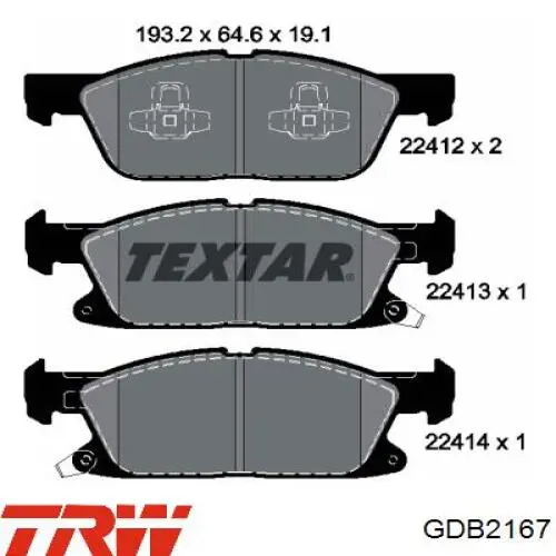 Гальмівні колодки Ford F2GZ2001Q ціна, від 63.14 USD