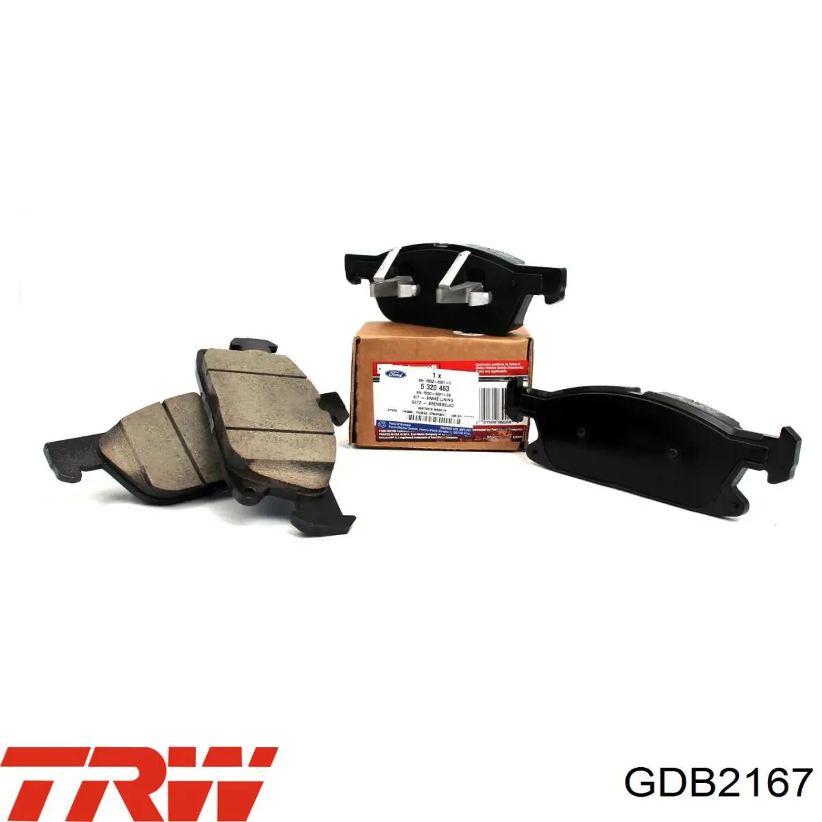 GDB2167 TRW Передні гальмівні колодки