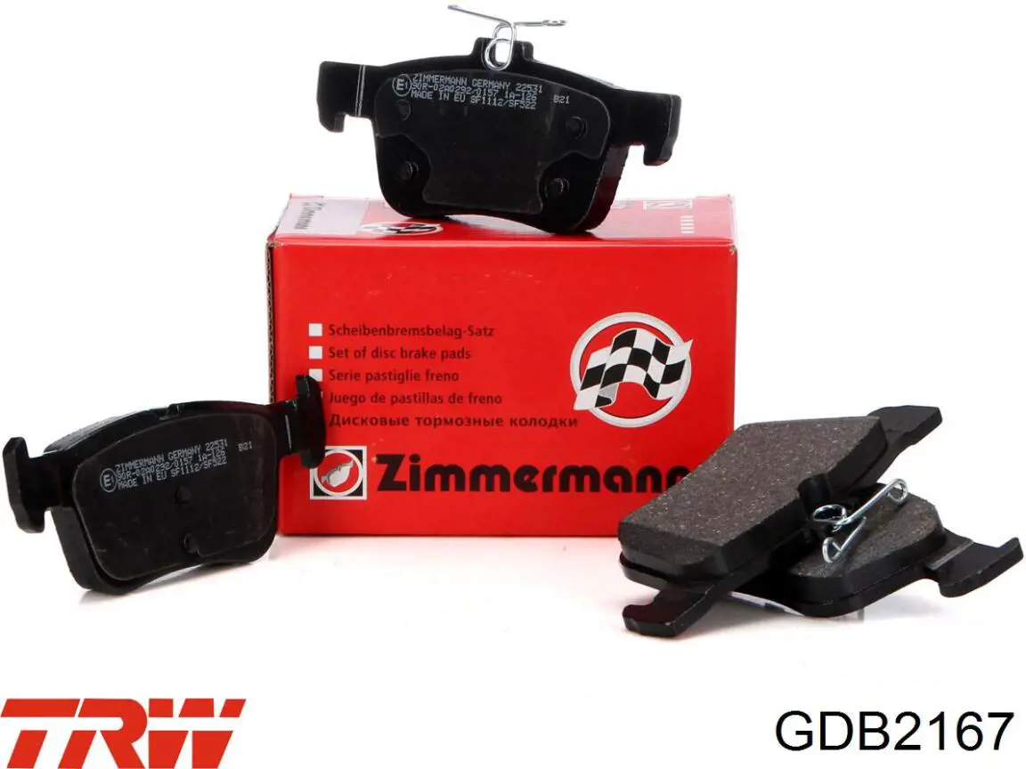 Гальмівні колодки TRW GDB2167 ціна, від 59.57 USD