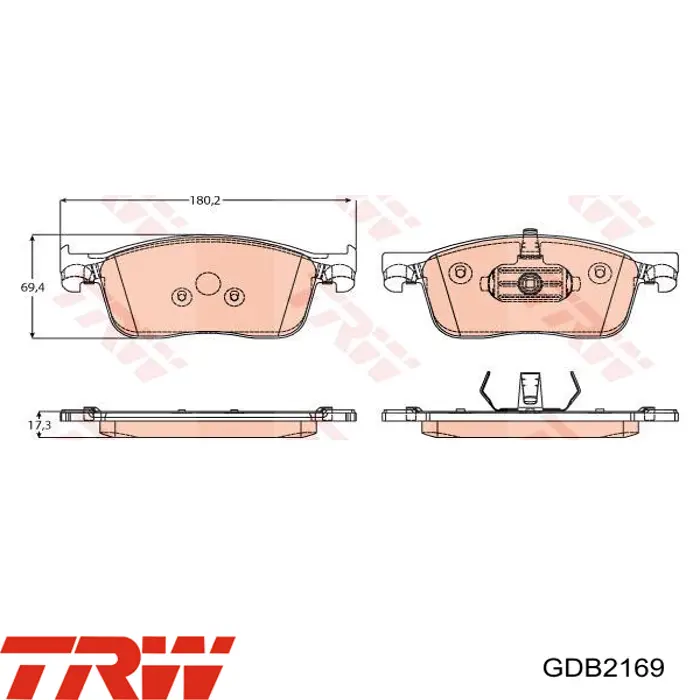 Тормозні колодки Nipparts N3602156