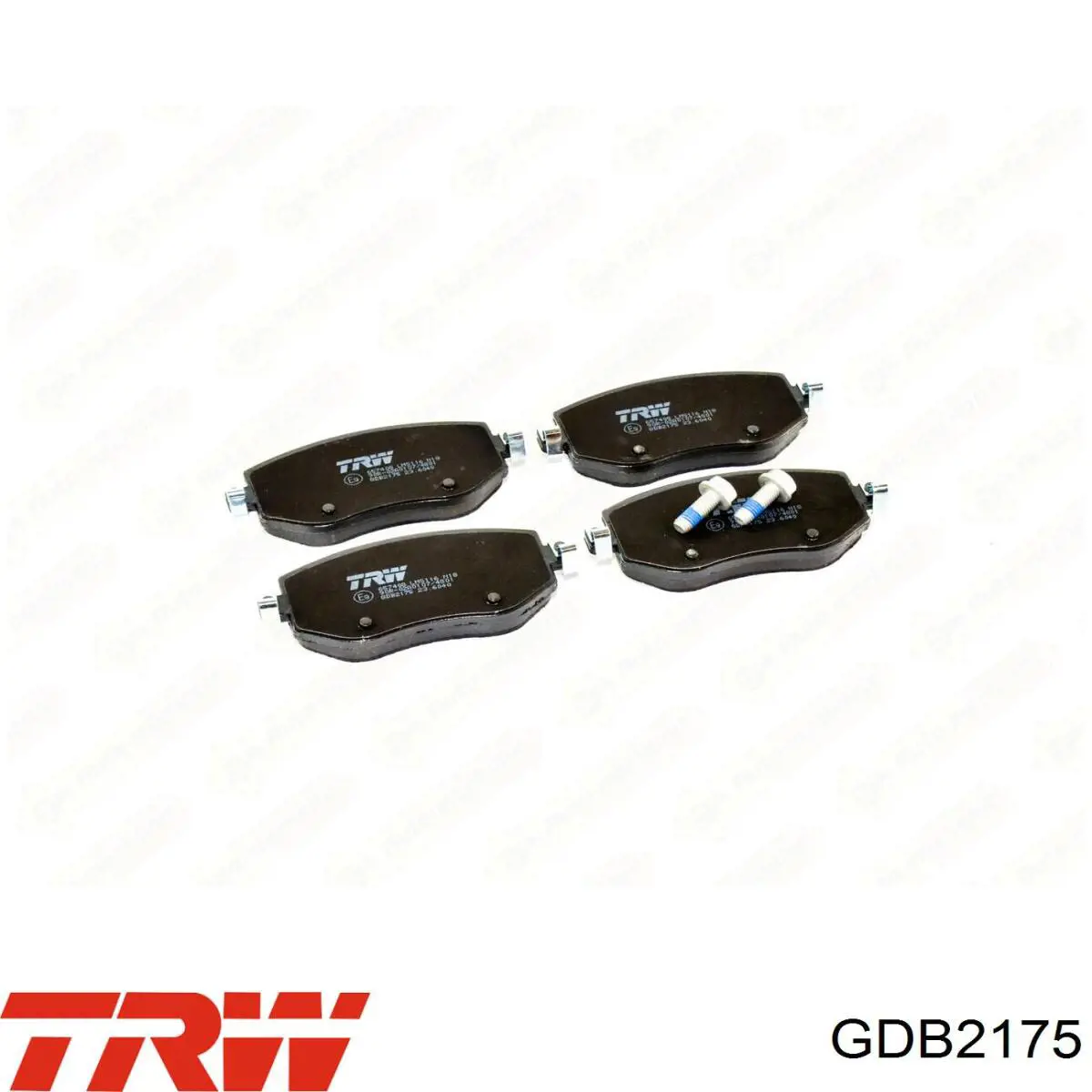 Передні тормозні колодки GDB2175 TRW