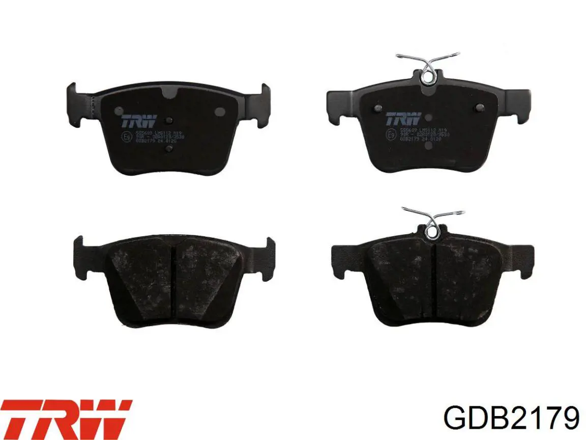 GDB2179 TRW Колодки гальмівні задні, дискові