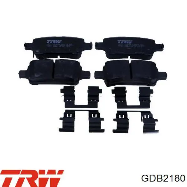 Задні гальмівні колодки TRW GDB2180 ціна, від 38.04 USD