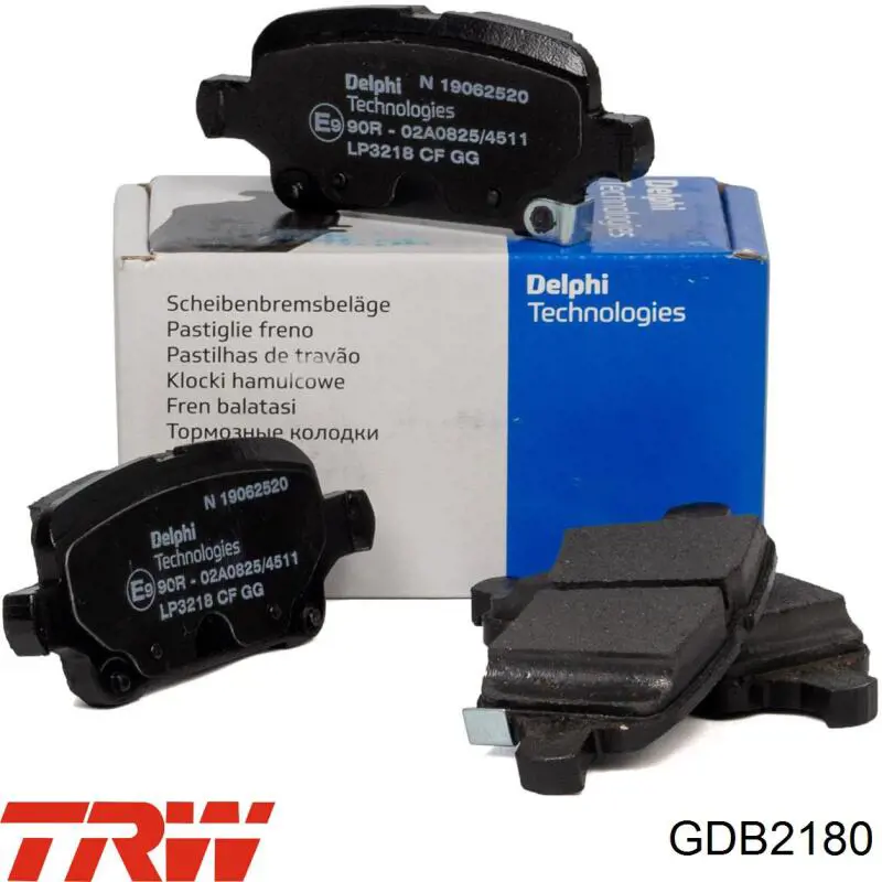 Купити GDB2180 TRW Задні колодки