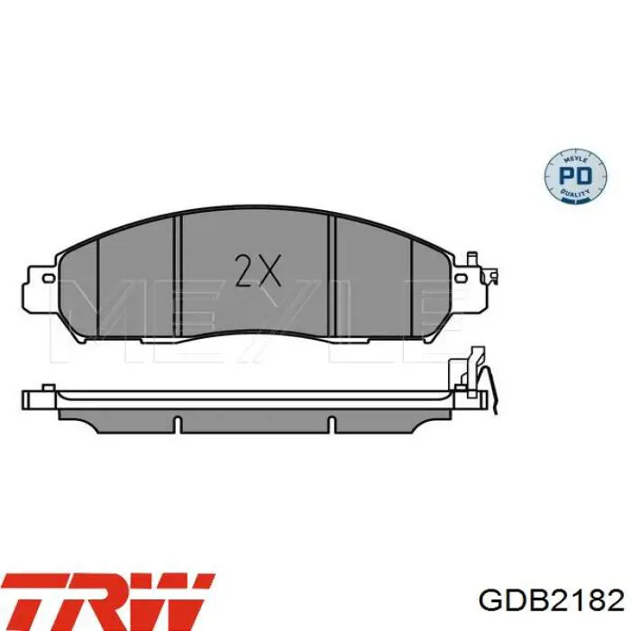 Передні тормозні колодки SP4080 Hi-q