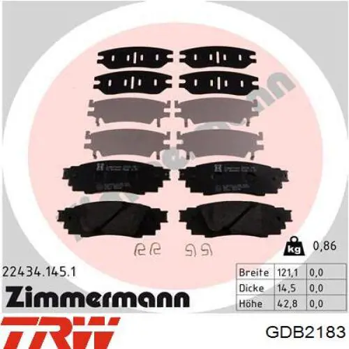 Гальмівні колодки Cifam 82210880 ціна, від 37.70 USD