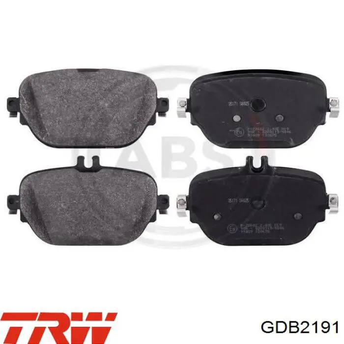 Задні гальмівні колодки TRW GDB2191 ціна, від 70.76 USD