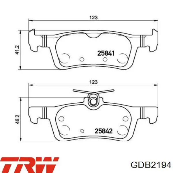 Купити B111391 Denckermann Задні колодки