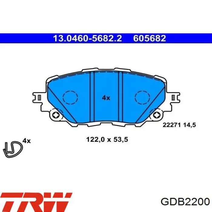 Передні тормозні колодки 573677J Jurid/Bendix