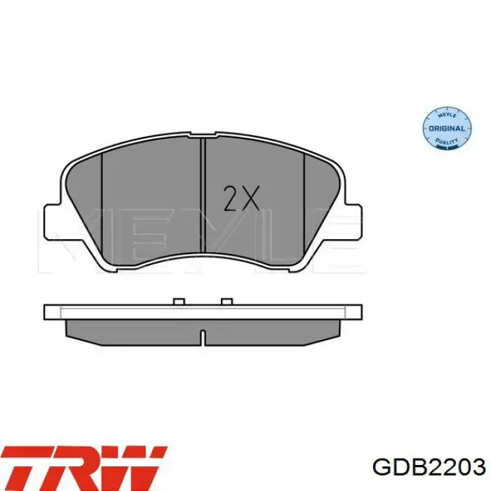 Тормозні колодки TRW GDB2203