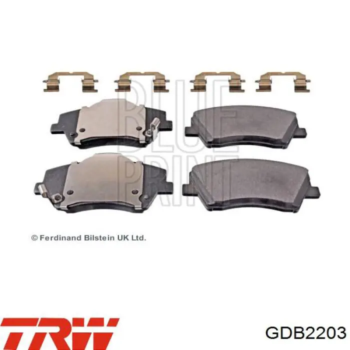 Гальмівні колодки TRW GDB2203 ціна, від 29.78 USD