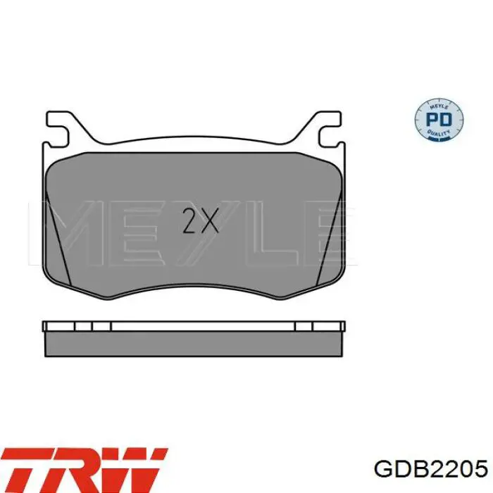 Передні тормозні колодки LP3380 Delphi