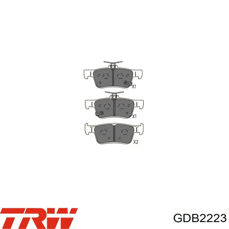 Задні дискові колодки Nibk PN8813