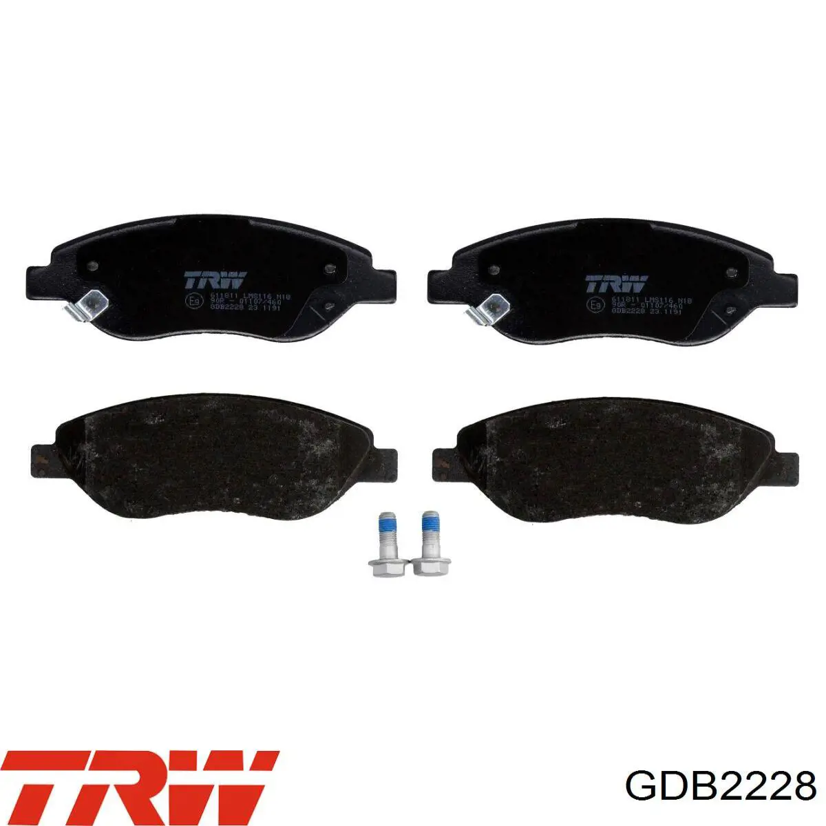 Гальмівні колодки TRW GDB2228 ціна, від 38.58 USD