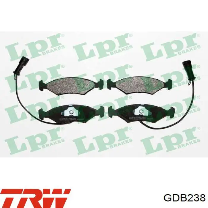 Гальмівні колодки TRW GDB238 ціна, від 13.18 USD