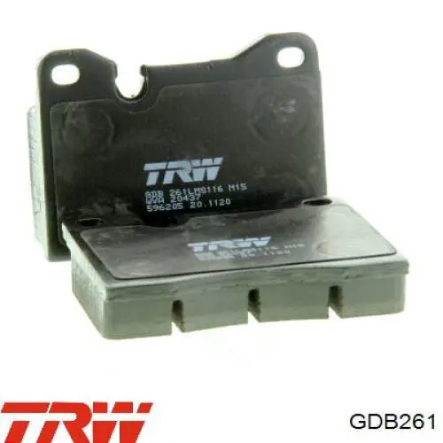 Гальмівні колодки TRW GDB261 ціна, від 11.96 USD