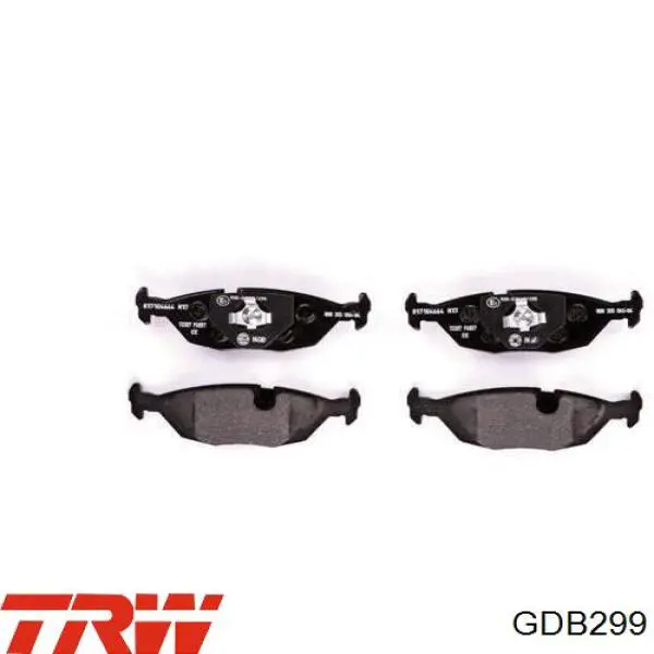 Задні гальмівні колодки GDB299 TRW