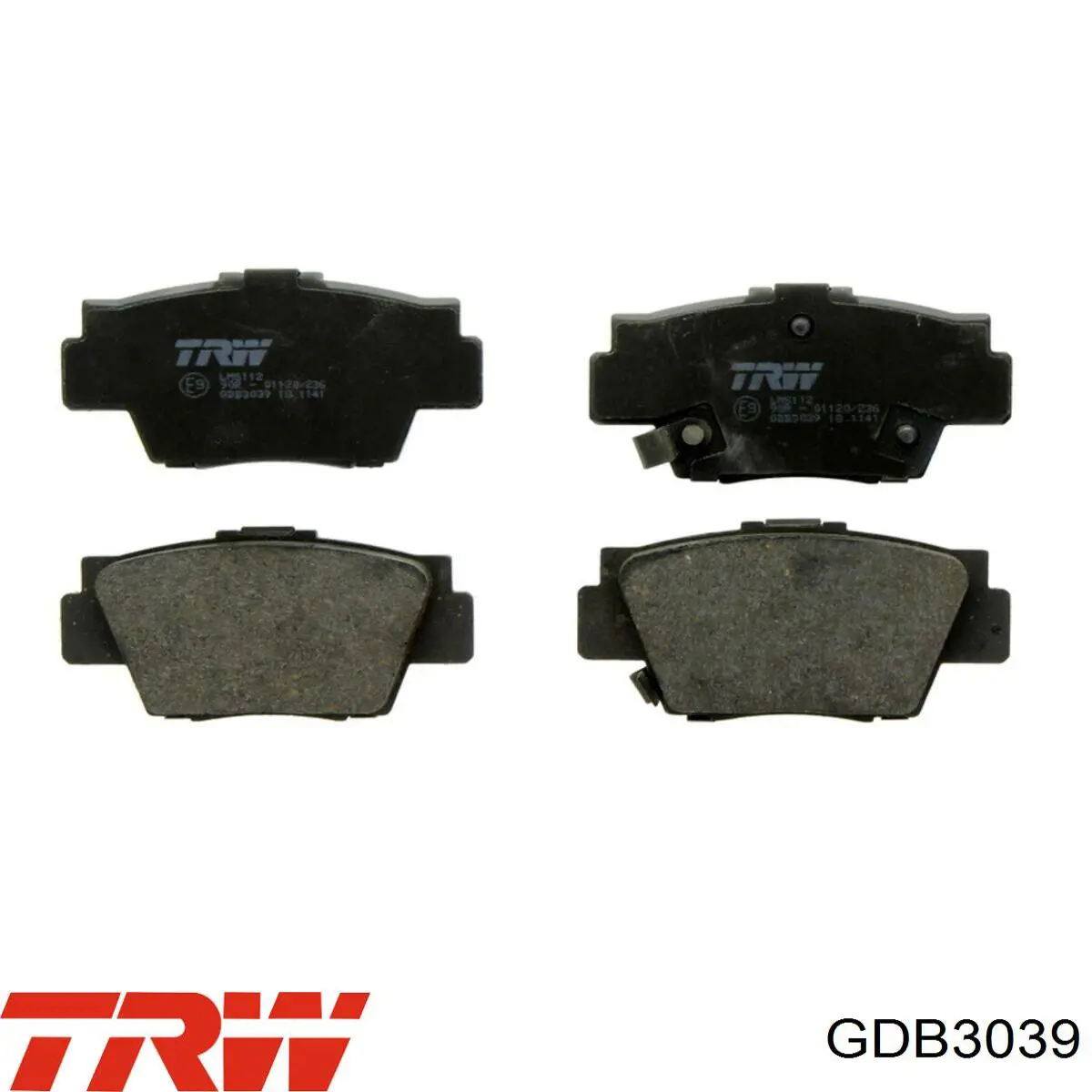 Купити GDB3039 TRW Задні колодки