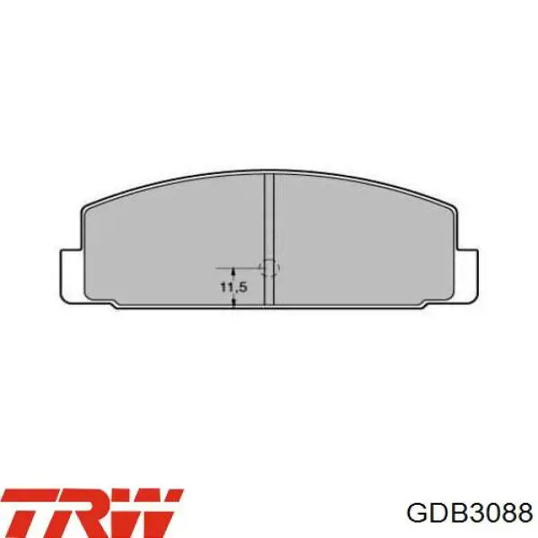 Купити GDB3088 TRW Задні колодки