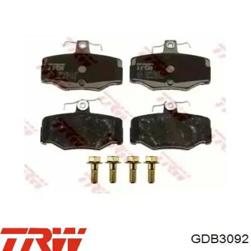 Задні гальмівні колодки TRW GDB3092 ціна, від 18.55 USD
