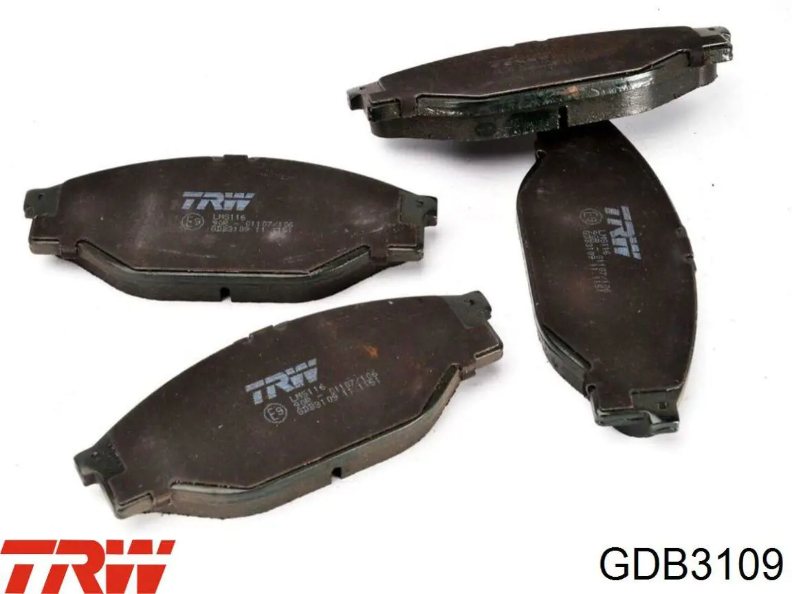 GDB3109 TRW колодки гальмівні передні, дискові