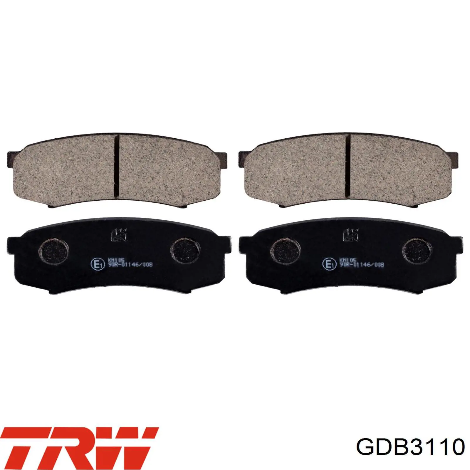 Купити GDB3110 TRW Задні колодки