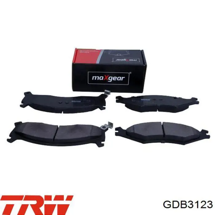 Купити GDB3123 TRW Колодки гальмівні передні, дискові