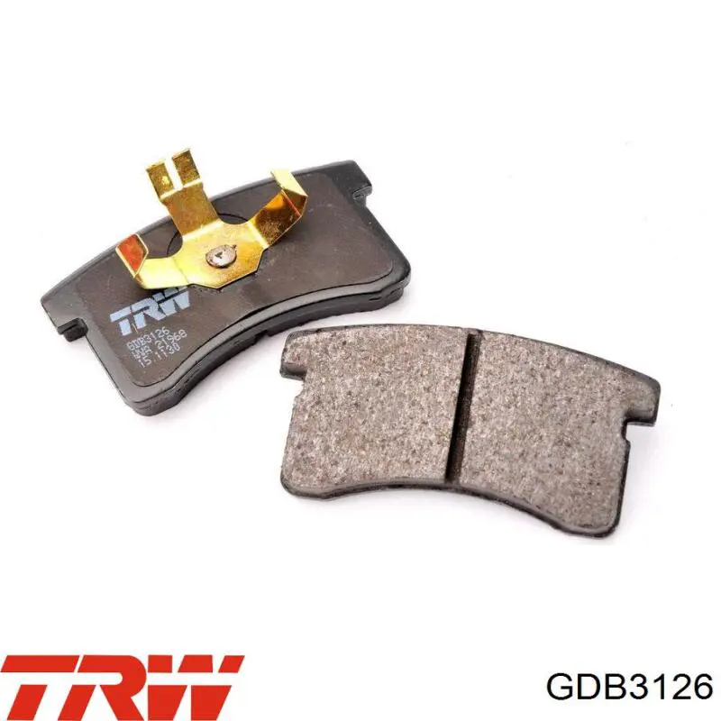 GDB3126 TRW Передні гальмівні колодки