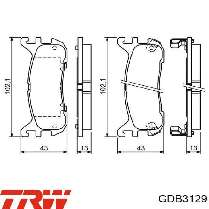 Задні гальмівні колодки Optimal BP12327 ціна, від 16.31 USD