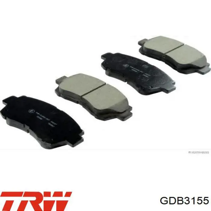 Купити GDB3155 TRW Колодки гальмівні передні, дискові