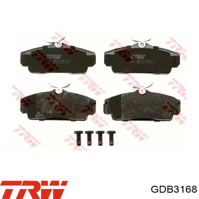 GDB3168 TRW колодки гальмівні передні, дискові
