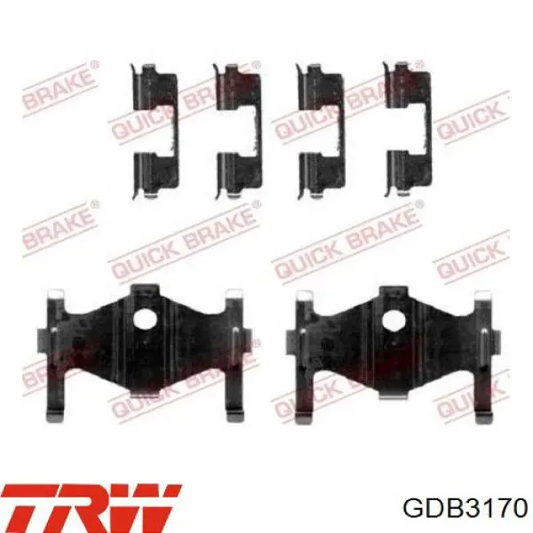 Купити GDB3170 TRW Задні колодки