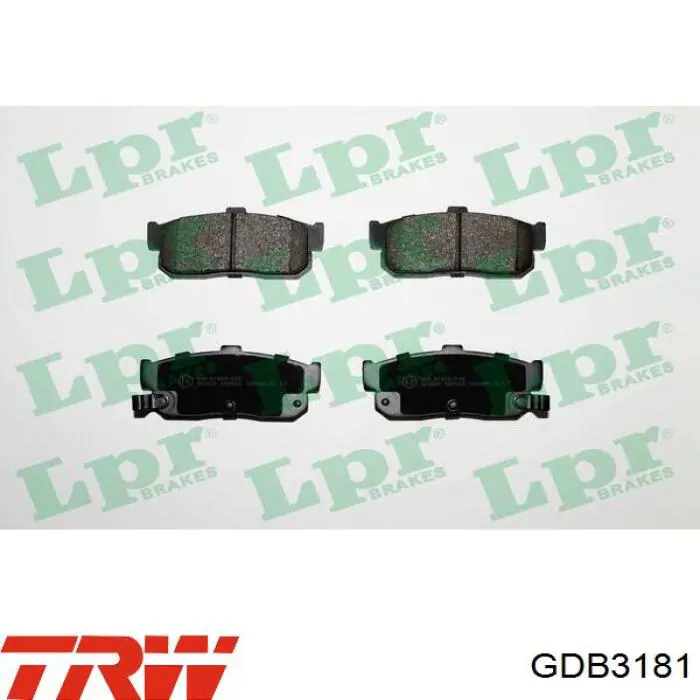 Задні дискові колодки TRW GDB3181