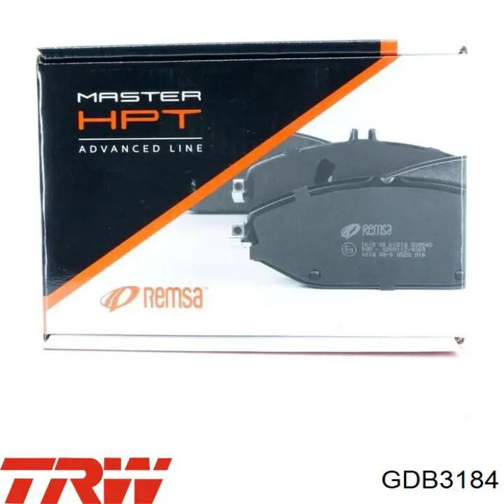Передні тормозні колодки GDB3184 TRW