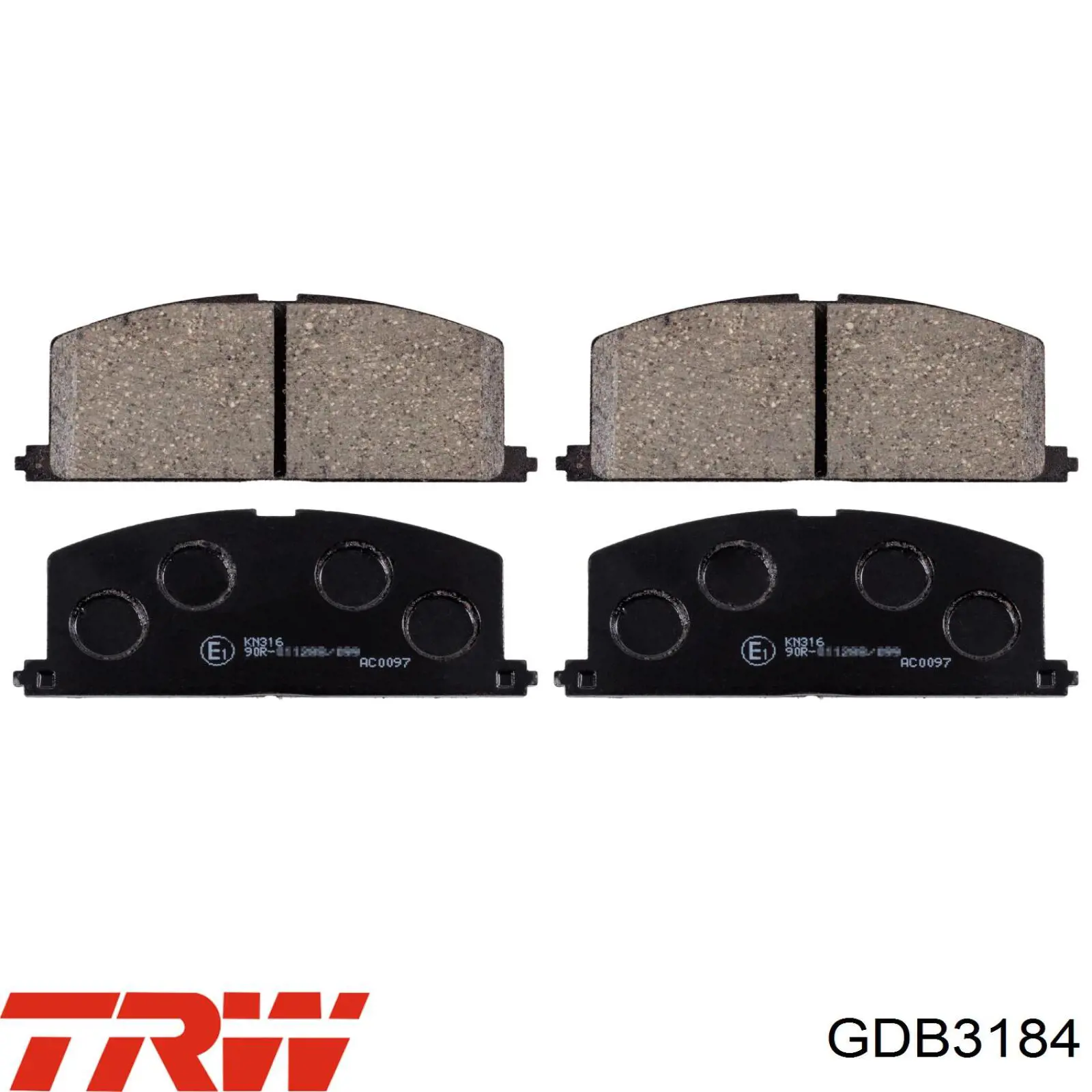 Гальмівні колодки TRW GDB3184 ціна, від 14.46 USD