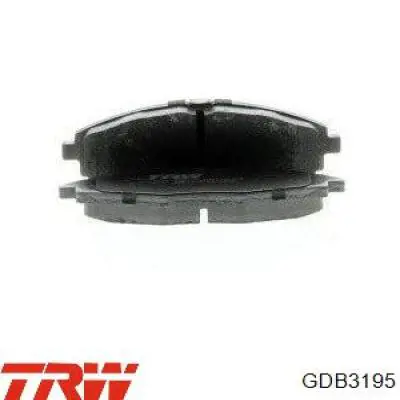 GDB3195 TRW колодки гальмівні передні, дискові
