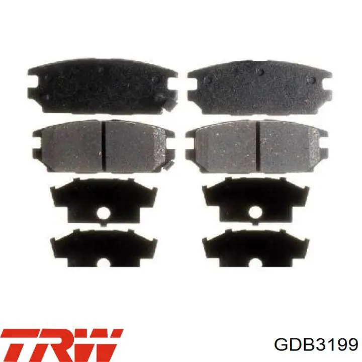 Купити GDB3199 TRW Задні колодки
