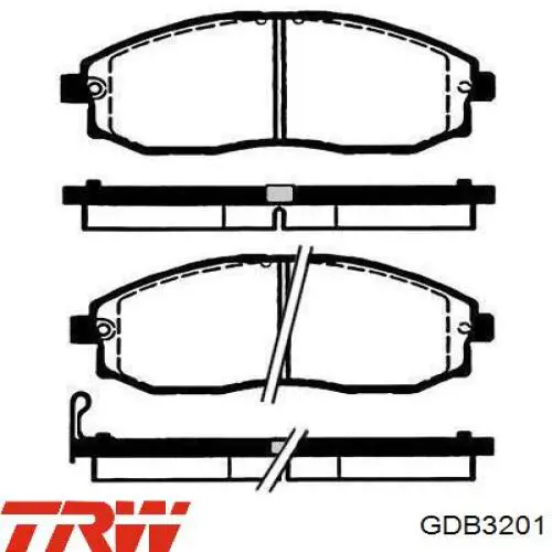 Тормозні колодки TRW GDB3201